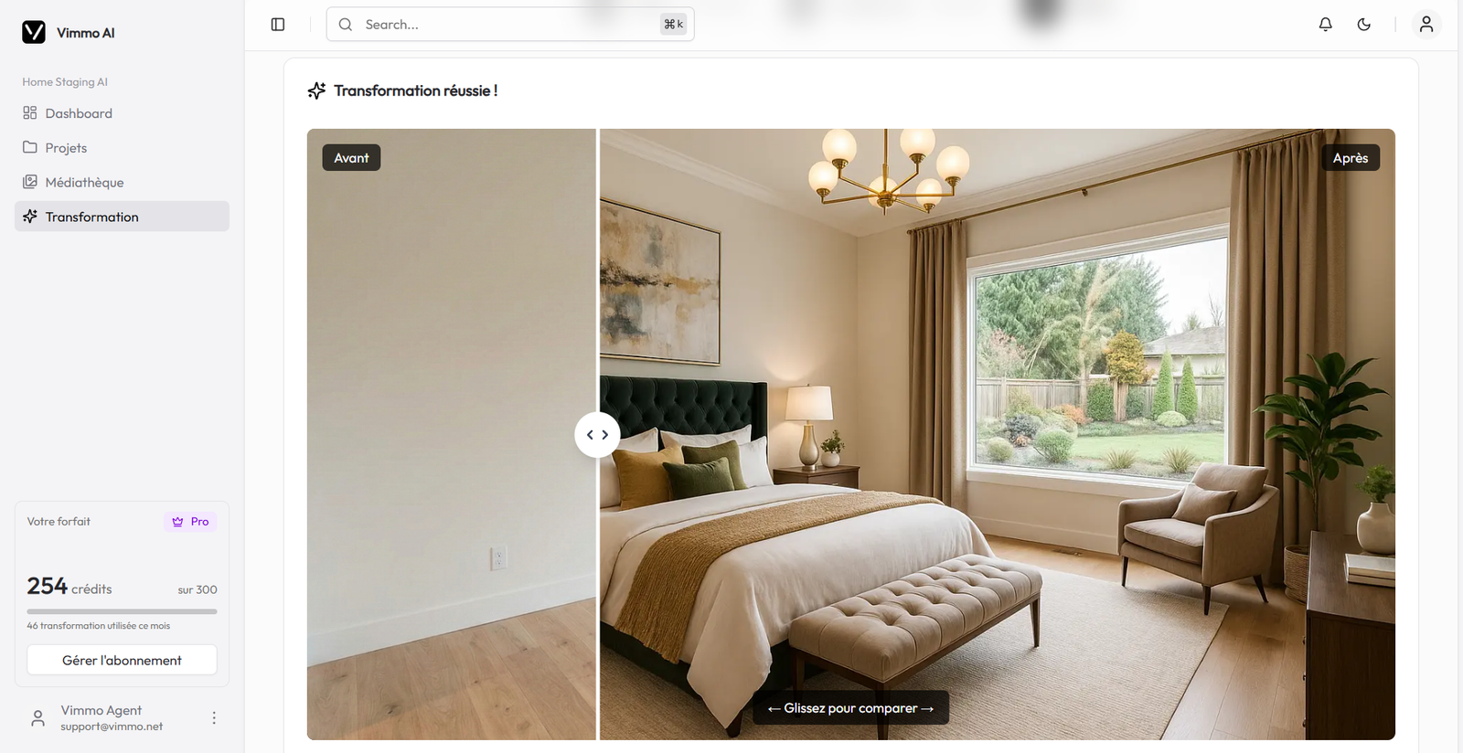 Interface PropVision Dashboard